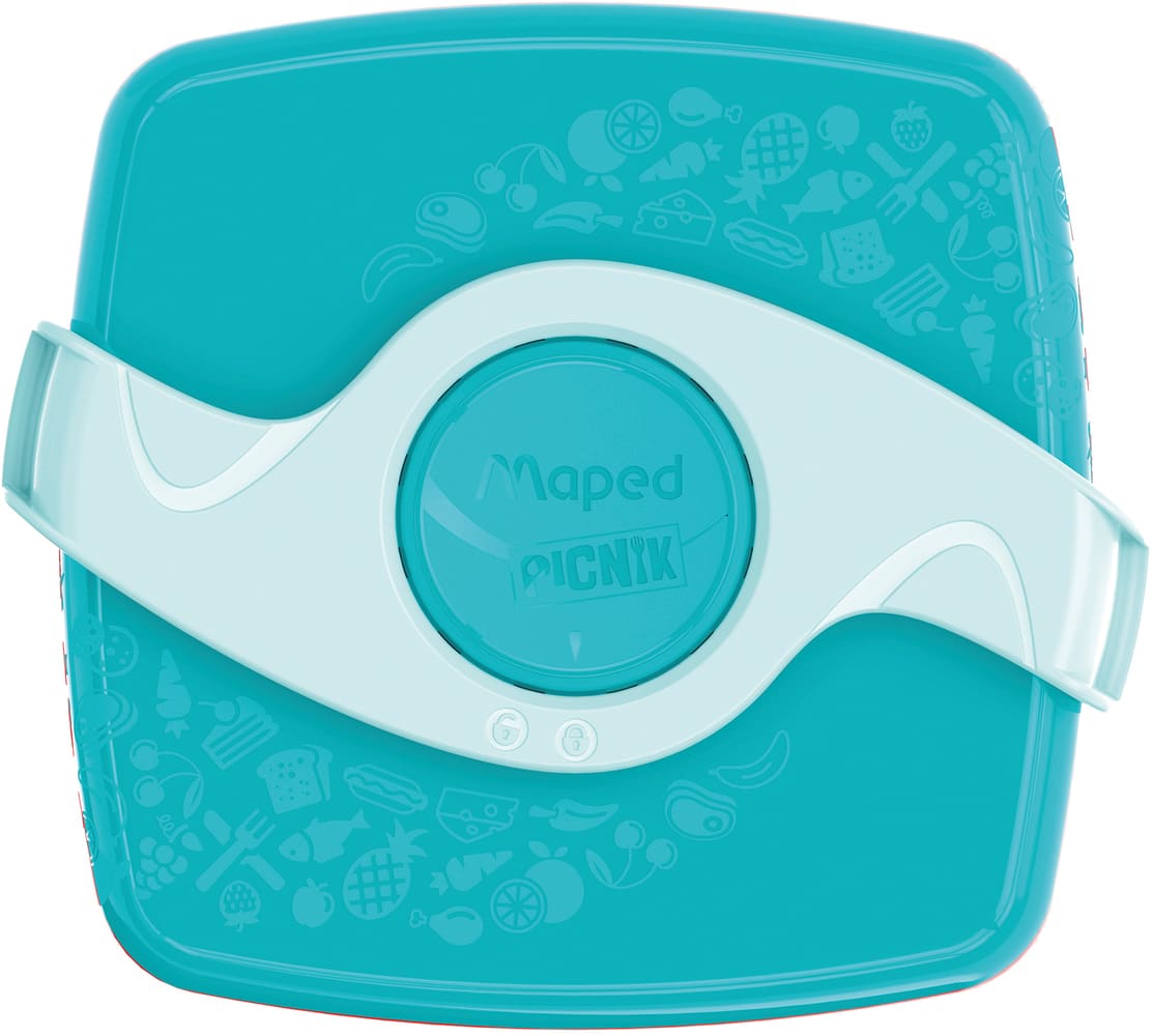Tupper Maped Concept Kids Acero Inoxidable 1L Azul. Fiambreras y tuppers  infantiles . La Superpapelería